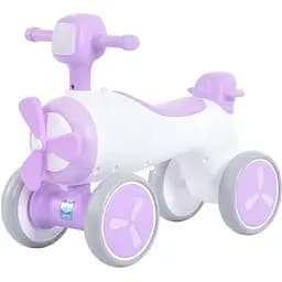 Яскрава каталка-толокар Bambi M 5854E: веселий старт для вашої дитини, білий з фіолетовим