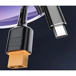 Кабель ToolKitRC CS100 1m Type-C / XT60 перехідник для зарядного пристрою акумуляторів дронів квадрокоптерів - мініатюра 4