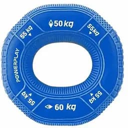 Еспандер кістьовий PowerPlay силіконовий PP-4331 Hand Grip Hard 50-55-60 кг Темно-синій (PP_4331_Navy_(50-55-60))
