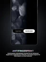 Захисне скло для Samsung Galaxy S26 Ultra 5G, Supreme Black Icon, повноекранне загартоване скло 9H, 3D, протиударне, ультратонке, глянцеве, з олеофобним і жировідштовхуючим покриттям, з сіточкою на динамік, преміум, ArmorStandart (ARM89256) - мініатюра 5