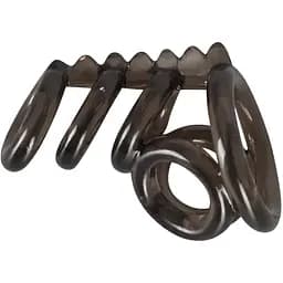 Насадка на пенис Bad Kitty Naughty Toys Cock And Ball Ring 6.5 см черный