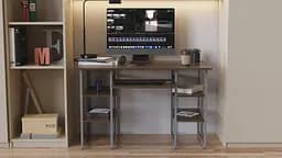 Комп'ютерний стіл Ferrum-decor Тім 75x140x70 сірий ДСП Дуб Сонома Труфель 16мм (FRD-101899) - мініатюра 4