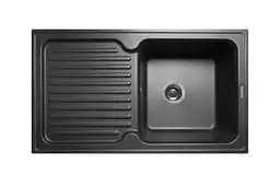 Кухонная мойка гранитная Miraggio Orlean black 861x496x210 00208907, Черный