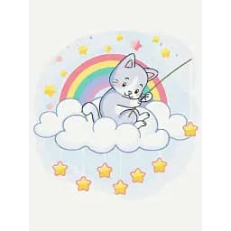 Картина по номерам Brushme Котик на звездоловле 30x40 см