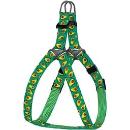 Шлея для собак дрібних порід BronzeDog Urban Fruits Авокадо XXS 24-30 см