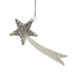 Ялинкова прикраса "Комета срібляста" Ø5*11 см, YQ1463122
