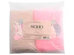 Набір дитячих рушників Soho My friend collection 35 x 75 см 2 шт. бежевий з рожевим (1174К) - мініатюра 5