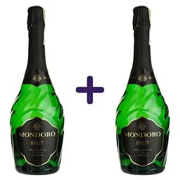 Вино ігристе Mondoro Brut біле брют 0.75 л х 2 шт. в подарунковій упаковці