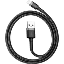 Кабель Baseus Cafule USB to Lightning 3 m Grey/Black (CALKLF-RG1) [82083]