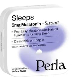 Конфеты с мелатонином Perla Helsa Sleeps Strong со вкусом мяты 5 мг 30 шт.