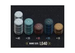 Аксесуар Roxley Game Laboratory Brass Делюкс фішки Brass Iron Clays 100 (ROX_2) - мініатюра 3