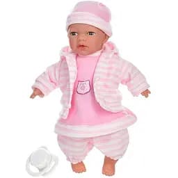 Лялька Пупс на батарейках м'яконабивна 2 різновиди (02199A) Зі звуком Дівчинка