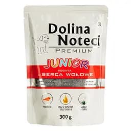 Вологий корм для цуценят Dolina Noteci Premium, з яловичим сердцем, 300 гр