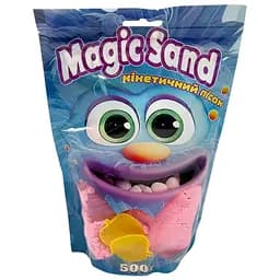 Креативное творчество "Кинетический песок Magic sand" Strateg 39403-8 розовый 500 грамм