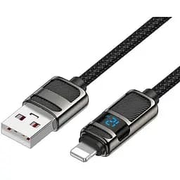 Кабель Hoco Lightning Line charging data cable with display U137 1.2 м 2.4A/12W