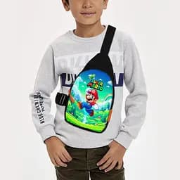 Сумка через плечо детская Супер Марио 29х17 см сумка слинг для мальчика (02174)