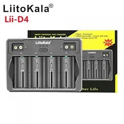Універсальна зарядка для циліндричних акумуляторів на 4+2 канали LiitoKala Lii-D4 - мініатюра 5