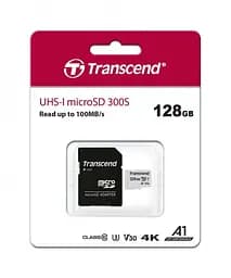 Карта пам'яті Transcend microSDXC 300S 128GB UHS-I (U3) + adapter SD (TS128GUSD300S-A) [38644] - мініатюра 3