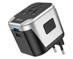 Перехідник на всі розетки Hoco AC5 зарядний пристрій