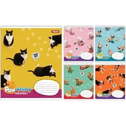 Зошит учнівський "Pawsitively" 1 Вересня 768239 18 аркушів Різнокольоровий 1 шт. в асортименті