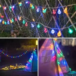 Koopower 30LEDs Globe Fairy Lights, Садові Fairy Lights USB-роз'єм 8 режимів гірлянди кришталеві кульки кулі - мініатюра 7