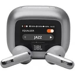 Бездротові навушники JBL Live Flex 3 (кейс з дисплеєм) сріблясті (JBLLIVEFLEX3SIL) - мініатюра 5