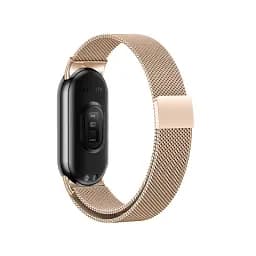 Комплект ремінці Tamister для фітнес-браслета Xiaomi Mi Band 8 та 9 Bead design - Milanese design Rose gold - мініатюра 6