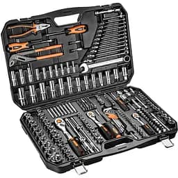 Набір інструментів Neo Tools 1/2", 1/4", 3/8", CrV 233 шт