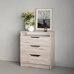 Комод в спальню MebelStar 800 Лилу 81x40x89 см Аляска серый (MBS-1338)