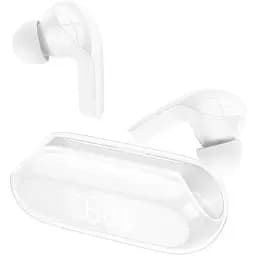 Наушники беспроводные Hoco TWS EW39 вакуумные белый