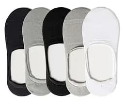 Набор 5 пар дышащих следов с силиконом ORGANIC cotton JILL ANTONY 42-43 men's арт. 31001_3 39-41, Разные цвета 2