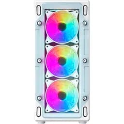 Корпус GameMax Starlight 2 AW, White, без БЖ, Mid Tower, для ATX / MicroATX / Mini-ITX, 1xType-C / 1xUSB 3.0 / 1xUSB 2.0, макс. CPU - 155 мм / VGA - 330 мм, 6x120 мм ARGB, бічна панель із загартованого скла - мініатюра 4