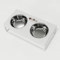 Hollky Base M — миски на підставці для середніх собак та великих котів (2 × 0,95 л) - мініатюра 7