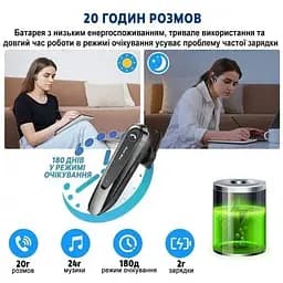 Гарнітура New Bee LC-B45 Bluetooth Black - мініатюра 3