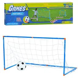 Футбольні ворота Babysit 101x52x52 см з сіткою, м'ячем, насосом MR1557