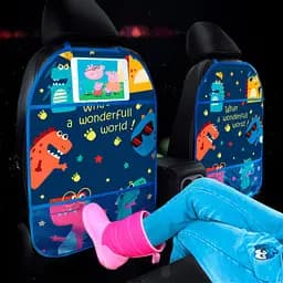 Захисна накидка UFT Anti-Kick Pad чохол-органайзер на спинку переднього сидіння з драконами (UFTseatcover31dragon)
 - мініатюра 5