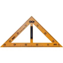 Угольник ZiBi Teacher Kids Line для школьной доски 90°/45° 50 см желтый (ZB.5639)