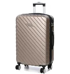 Валіза середня M ABS-пластик Madisson Snowball 03403 68х44х27см 68+13л Шампань - мініатюра 1
