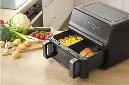 Sencor Мультипіч Sencor Dual Vita Fryer, 2700Вт, чаша-4.5+4.5л, сенсорне керув., 2 чаші, гриль, пластик, чорний - мініатюра 7