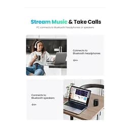 Bluetooth-адаптер Ugreen CM390 USB Bluetooth 5.0 Adapter (80889) - мініатюра 4