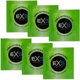 Презервативи EXS Ribs and Dots Точково-ребристі 6 шт. 