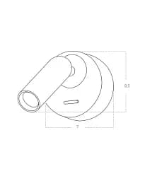 Бра Azzardo AZ5628 Lugano LED 1x3W 3000K 205Lm IP20 чорний - мініатюра 2