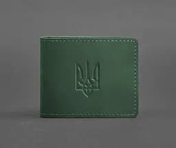 Кожаная обложка для удостоверения с гербом, зеленый Crazy Horse