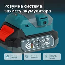Шурупокрут-дриль ударний акумуляторний Konner&Sohnen KS ID20V-60 KIT 74 18В Kцnner & Sцhnen teh0025278 - мініатюра 9