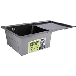 Мийка для кухні Lidz Handmade H7849BR інтегрована крило праворуч 3.0/1.0 мм Brushed Black PVD (LIDZH7849BRPVD3008) - мініатюра 2
