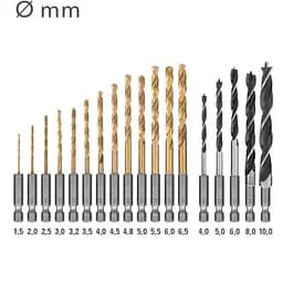 Набір біт і свердел Trotec 49 pieces Hexagon Shank Drill and Bit Set (6200001160) - мініатюра 11