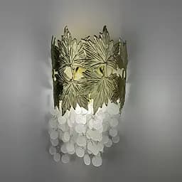 Бра в золотом с белыми пластинами Line F Арт. WB5068 SN