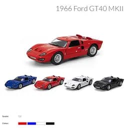 
Модель легкова FORD GT40 MKII (1966) KT5427W металева інерційна відчиняються двері - мініатюра 6