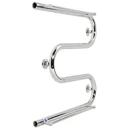 Полотенцесушитель Laris Змеевик 25 РС3 500x500 с 2-мя полочками 1/2'' 71207182, Хром