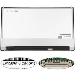 Матриця 15.6 LP156WF8-SPA1 1920х1080, 30pineDP, IPS, LED, SLIM без дод. панелі, вушки сверху, глянець, роз'єм праворуч знизу для ноутбука